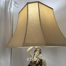 Antique Greek Goodies Lamp With Shade And Stand