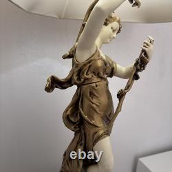 Antique Greek Goodies Lamp With Shade And Stand