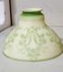 Antique Green Cameo On Custard Glass Shade
