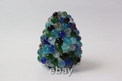 Antique Handblown Grape Fruit Glass Lamp