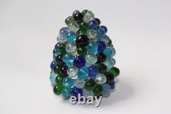 Antique Handblown Grape Fruit Glass Lamp