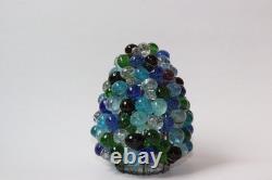 Antique Handblown Grape Fruit Glass Lamp