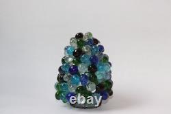 Antique Handblown Grape Fruit Glass Lamp