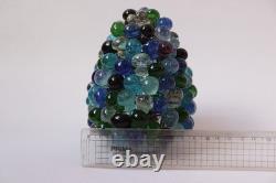 Antique Handblown Grape Fruit Glass Lamp