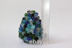 Antique Handblown Grape Fruit Glass Lamp