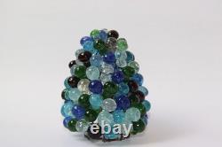 Antique Handblown Grape Fruit Glass Lamp