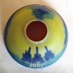 Antique Handel Arts & Crafts Boudoir Accent Lamp Reverse Painted Shade, 1910