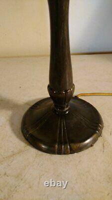 Antique Handel Base Lamp for leaded, stained or slag glass shade