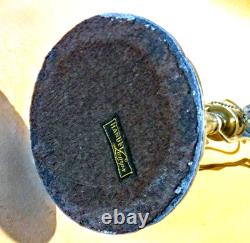 Antique Handel Silver Plated Arts & Crafts Boudoir Lamp New Stain Glass Shade