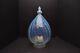 Antique Large Swirl Opalescent Ceiling Light Pendant Globe Glass Shade Twist Vtg