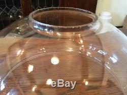 Antique Lamp Shade Coleman Aladdin Oil Lamp Vintage Clear Glass Large Dome