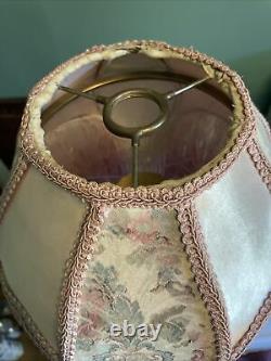 Antique Lamp Shade For Bridge Lamp Victorian Fringed PinkTailor Made Lampshades