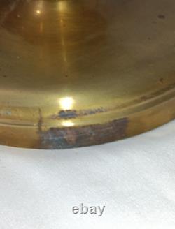 Antique Large Double Arm Adjustable Brass Lamp 24 35 Tall, Cut Glass Shades