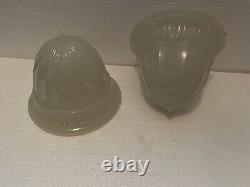 Antique Light Shade Jefferson 2 Hanging Vintage Brascolite Era Sheffield Pendant