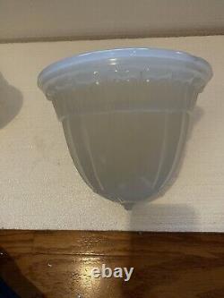 Antique Light Shade Jefferson 2 Hanging Vintage Brascolite Era Sheffield Pendant