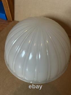 Antique Light Shade Original 2 Ceiling Flush Mount Railroad Car Clam Shell 1910