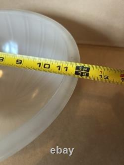 Antique Light Shade Original 2 Ceiling Flush Mount Railroad Car Clam Shell 1910
