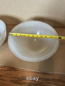 Antique Light Shade Original 2 Ceiling Flush Mount Railroad Car Clam Shell 1910