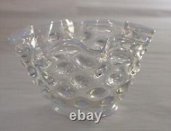 Antique Maybe Almost Opalescent Frog Eye Hobnail Lamp Shade With 4 Fitter