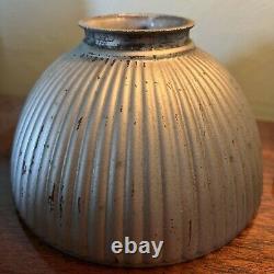 Antique Mercury Silver Glass Reflector Lamp Light Shade Faries Era Industrial