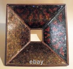 Antique Mission Arts Crafts Oak Mica Lamp Roycroft Stickley Handel Era, 1910