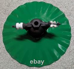 Antique Original 1930's Wheeler Reflector Co. Radial Wave Streetlight Shade