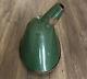 Antique Original Large Green Porcelain Light Shade With Fixture Gas Station