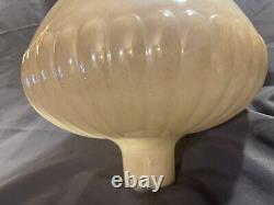 Antique Original Torchiere Funeral Home Floor Lamp Glass Shade