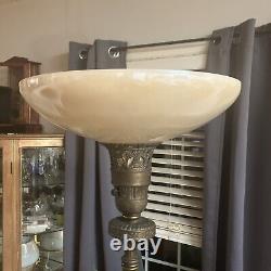 Antique Original Torchiere Lamp Shade/ 16 In