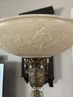 Antique Original Torchiere Lamp Shade/ 16 In