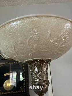 Antique Original Torchiere Lamp Shade/ 16 In