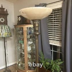 Antique Original Torchiere Lamp Shade/ 16 In