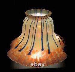 Antique Pallme König Art Glass Lamp Shade ca. 1900's Loetz Kralik Rinskoph Era