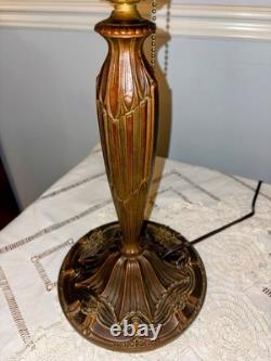 Antique Pittsburg Glass Co Obverse Painted Glass Shade #2051