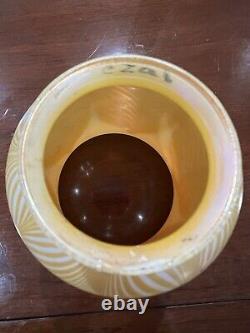 Antique Quezal Gold Auren Art Glass Light Shade