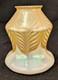 Antique Quezal Pull Feather Iridescent Glass Shade
