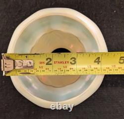 Antique Quezal Pull Feather Iridescent Glass Shade