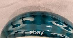 Antique Rare patterned Green Mushroom Cased Glass Lamp Shade 10 Fitter