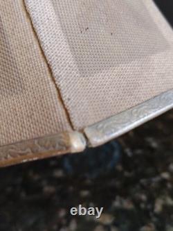 Antique Rembrandt 8 Panel Metal Mesh Table Lamp Shade Art Deco