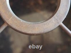 Antique Rembrandt 8 Panel Metal Mesh Table Lamp Shade Art Deco
