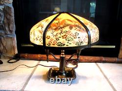 Antique Reverse Painted Glass Lamp Shade ONLY