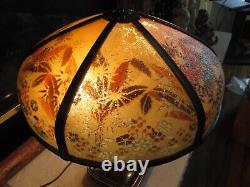 Antique Reverse Painted Glass Lamp Shade ONLY