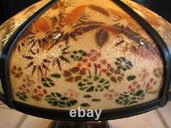 Antique Reverse Painted Glass Lamp Shade ONLY