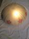 Antique Reverse Painted & Satin Glass Dome Shade 14