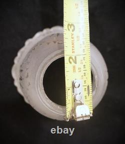 Antique Set 6 of Matching 4 Gas 2 Electrical Etched Cut Glass Gas Shades C. 1900