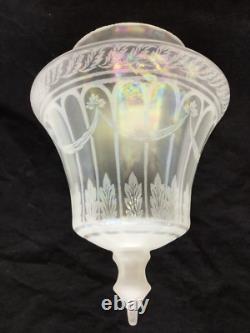 Antique Shade Etched Glass Iridescent 5 Fitter