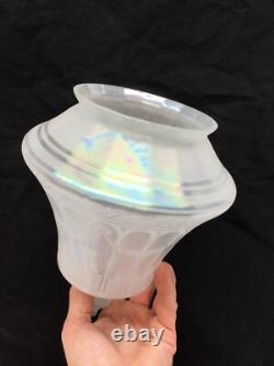 Antique Shade Etched Glass Iridescent 5 Fitter
