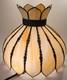 Antique Slag Glass Lamp Shade Ceiling Hanging Table Lamp Shade Large 15 Panel