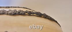 Antique Slag Glass Lamp Shade Ceiling Hanging Table Lamp Shade Large 15 Panel
