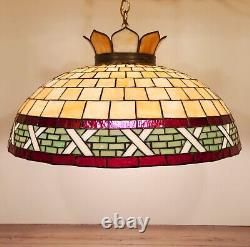 Antique Stained Glass Hanging Lamp Shade. Free Delivery to CA. $250 OBO